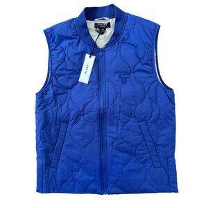 Tilley Quilt Coppin zip Golf Vest Gilet Blue ( S )